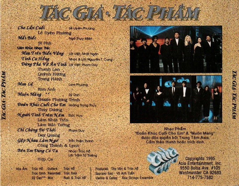 Asia CD075 - Tác Giả Tác Phẩm