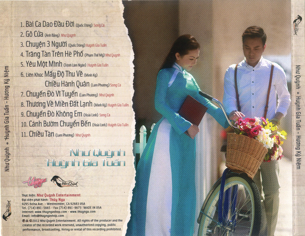Thúy Nga CD - Như Quỳnh, Huỳnh Gia Tuấn - Hương Tình Cũ