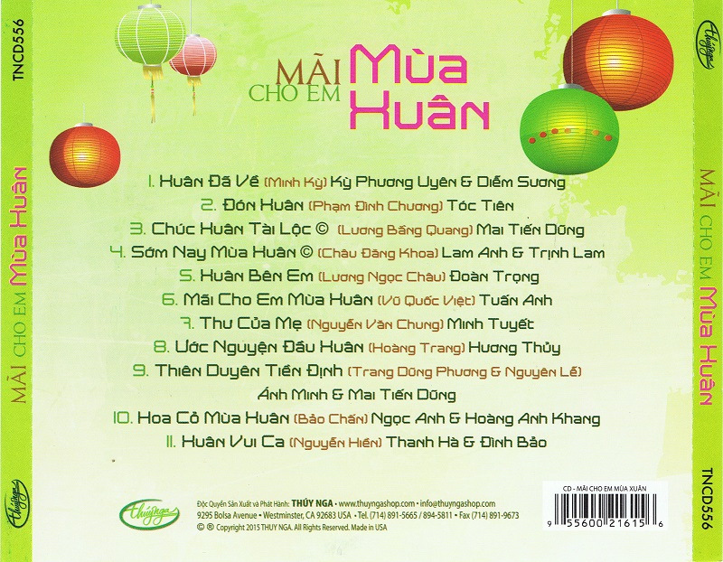 Thúy Nga CD556 - Mãi Cho Em Mùa Xuân