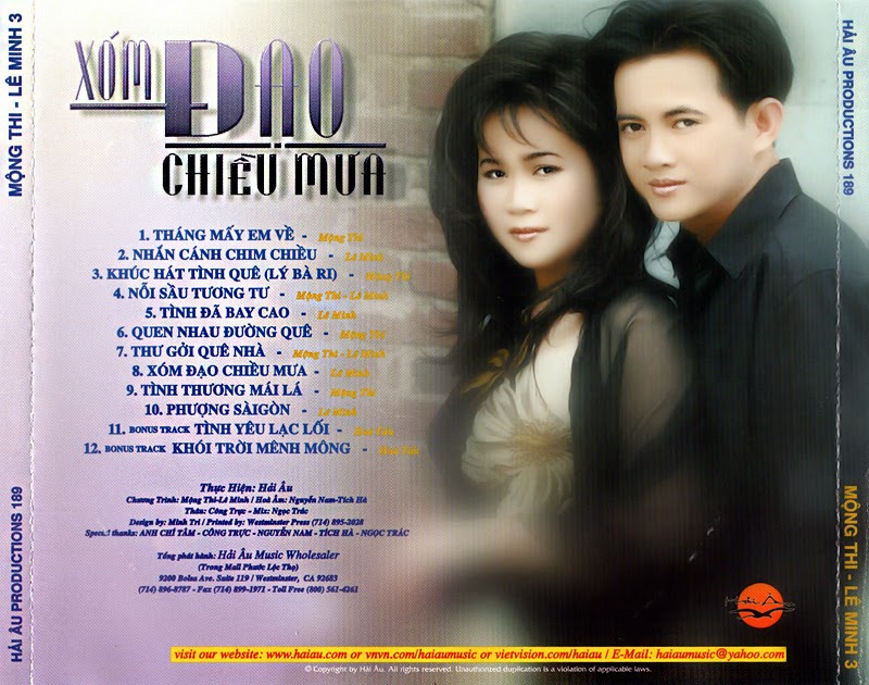 Hải Âu CD189 - Xóm Đạo Chiều Mưa