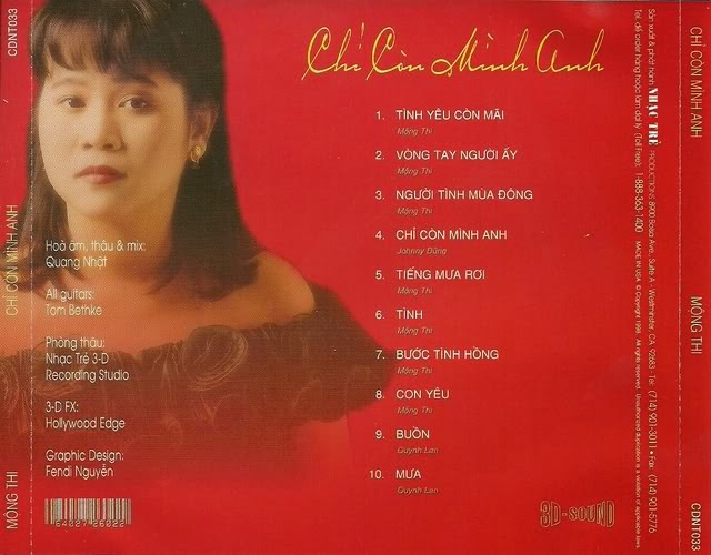 Nhạc Trẻ CD33 - Chỉ Còn Mình Anh