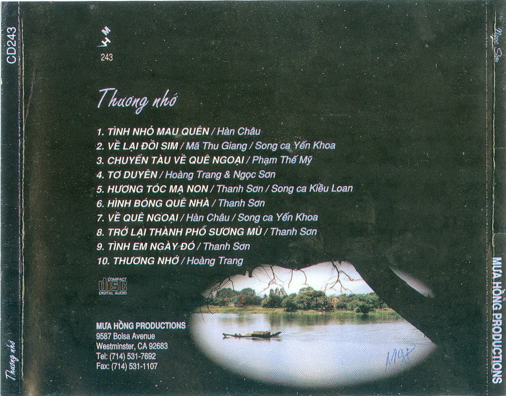 Mưa Hồng CD243 - Thương Nhớ