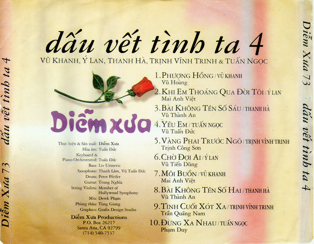 Diễm Xưa CD073 - Dấu Vết Tình Ta 4
