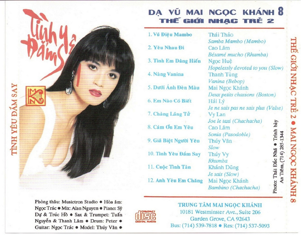 Mai Ngọc Khánh CD008 - Tình Yêu Ðắm Say - Thế Giới Nhạc Trẻ 2