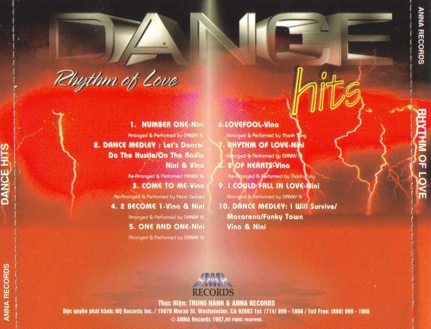 Rhythm Of Love - Vina Uyển Mi, Nini (Anna Records CD)