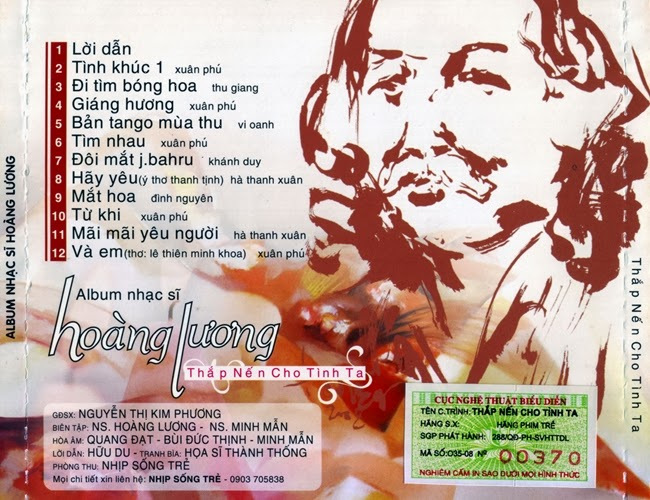 Hãng Phim Trẻ CD - Thắp Nến Cho Tình Ta - Nhạc Sĩ Hoàng Lương