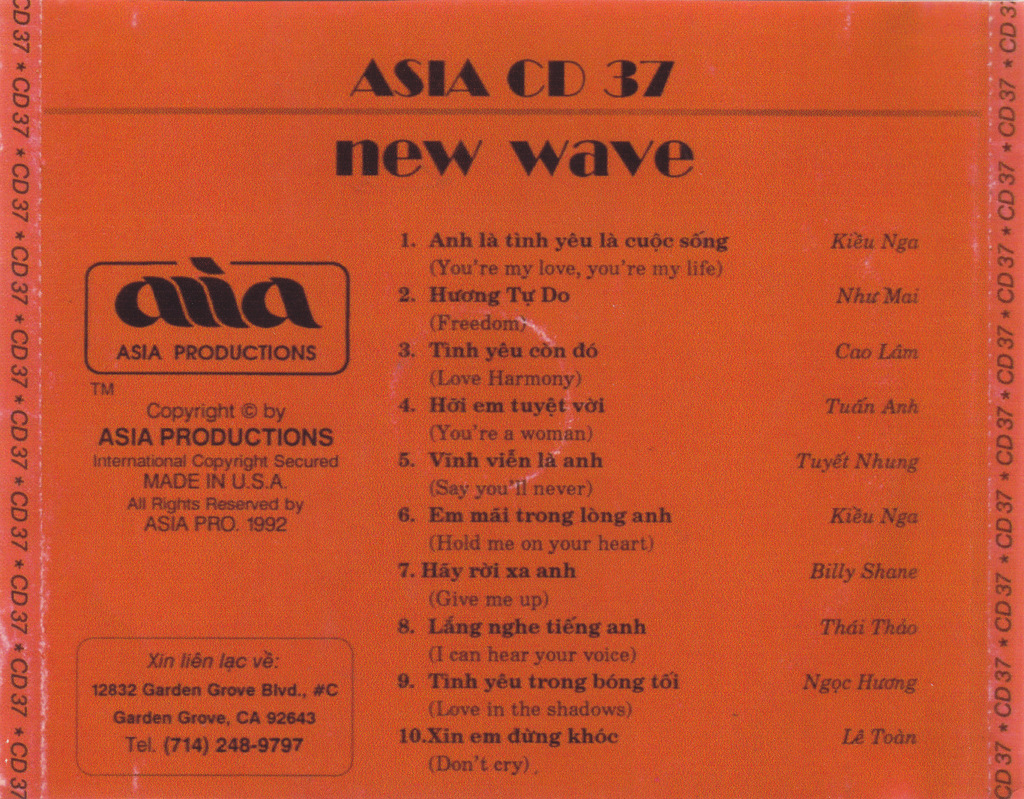 Asia CD037 - New Wave