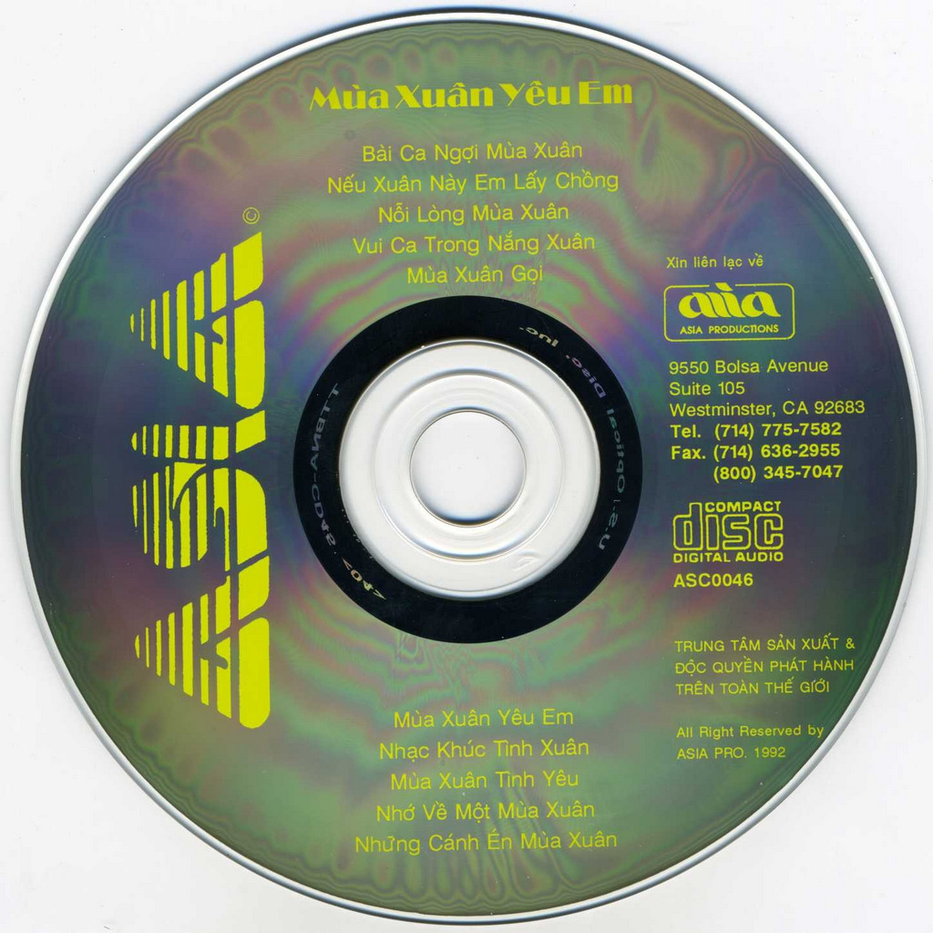 Asia CD045 - Mùa Xuân Yêu Em