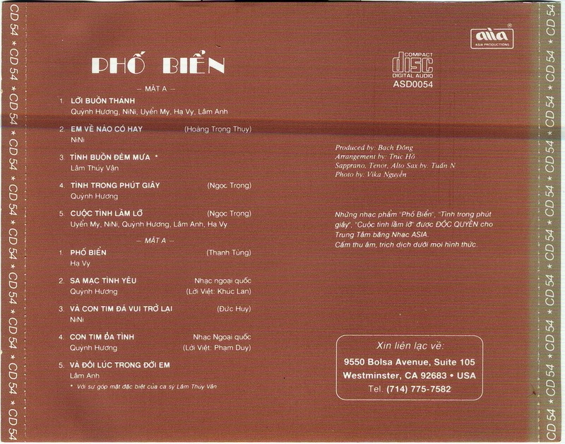 Asia CD054 - Phố Biển