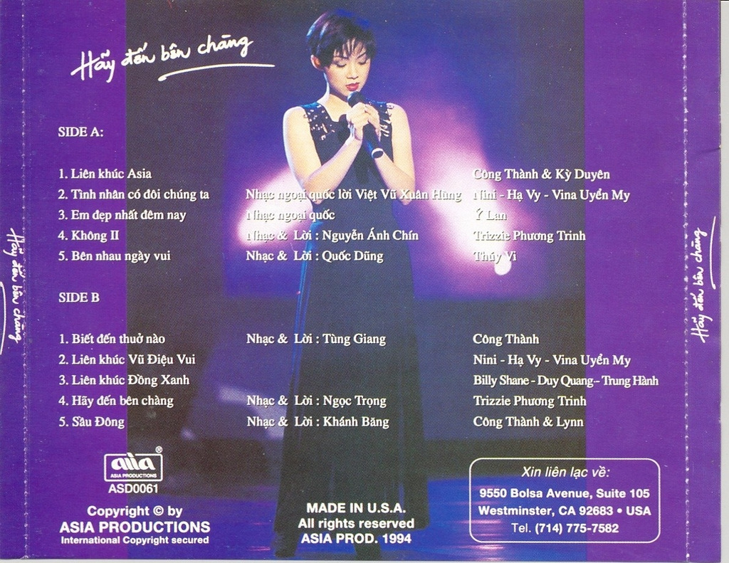 Asia CD061- Hãy Đến Bên Chàng