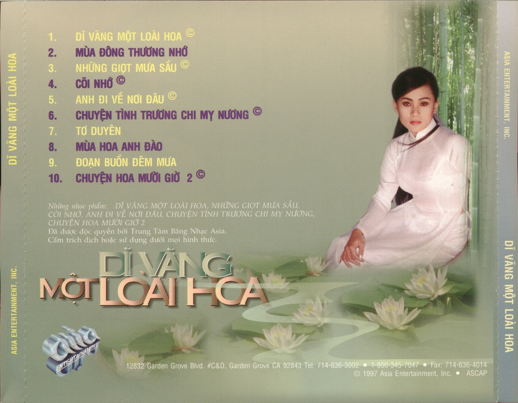 Asia CD100 - Dĩ Vãng Một Loài Hoa