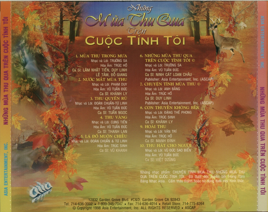 Asia CD115 - Những Mùa Thu Qua Trên Cuộc Tình Tôi