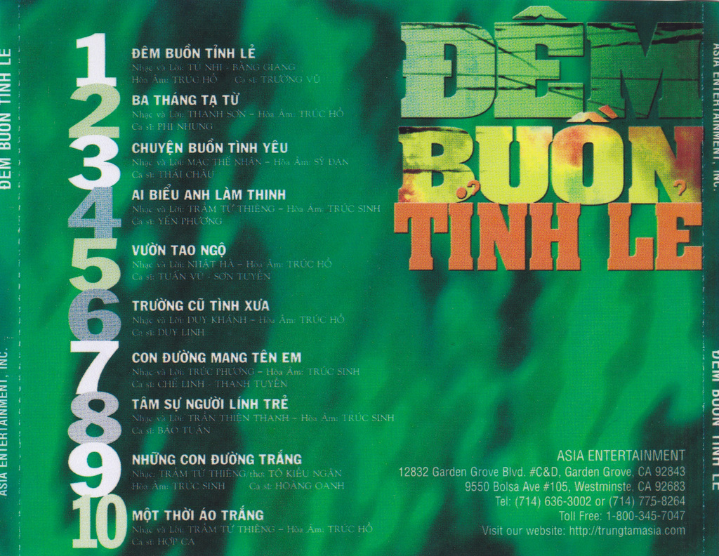 Asia CD127 - Đêm Buồn Tỉnh Lẻ