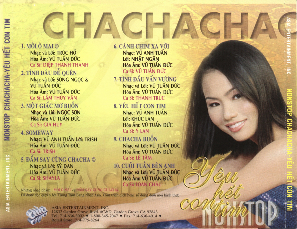 Asia CD128 - Yêu Hết Con Tim