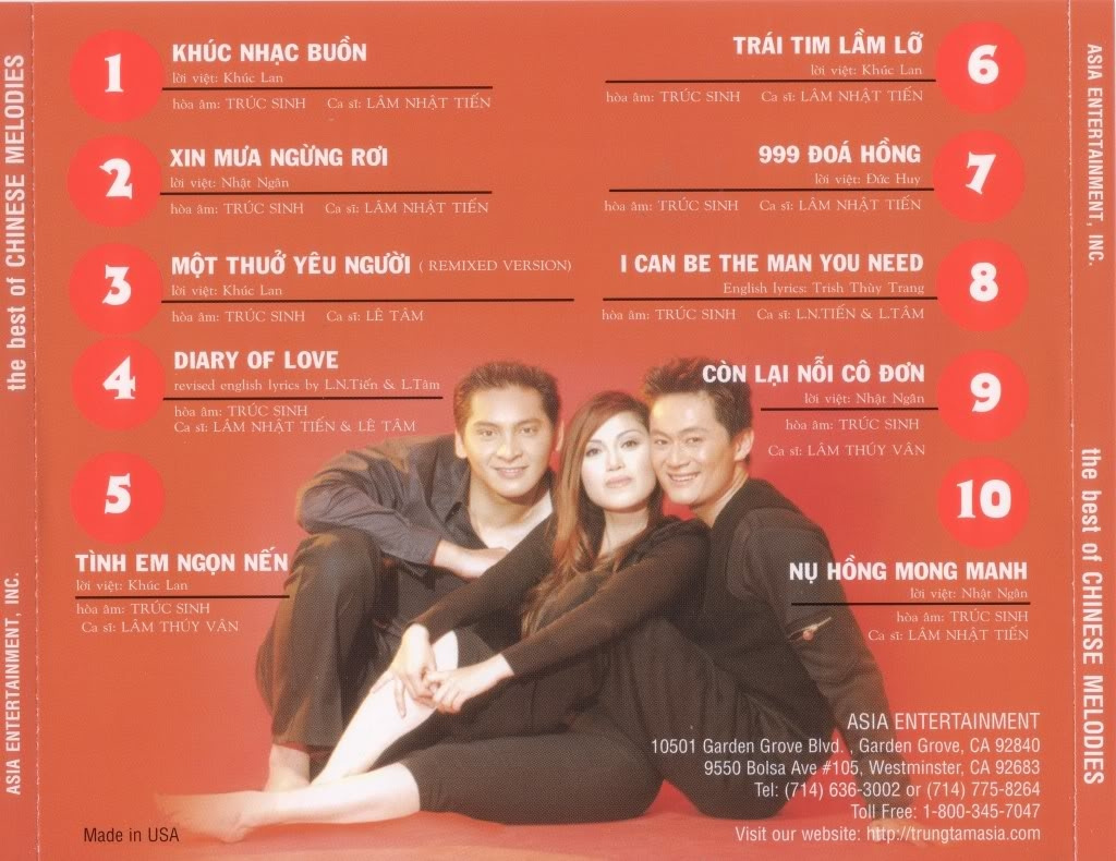 Asia CD129 -The Best Of Chinese Melodies 1
