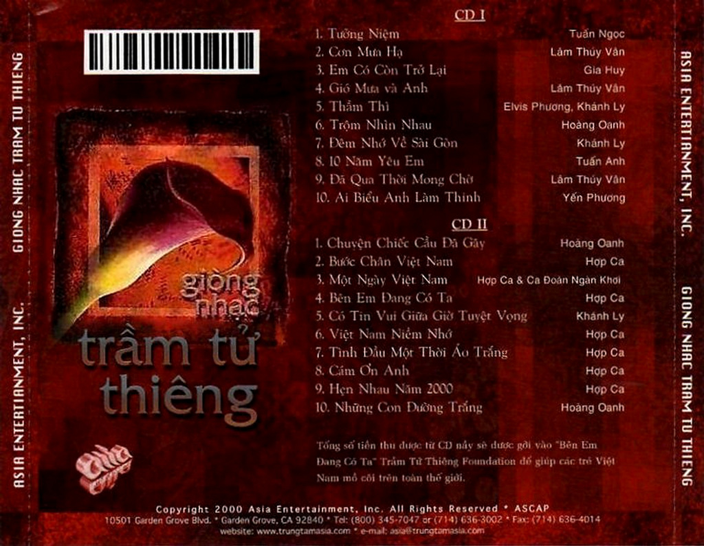Asia CD141 - Dòng Nhạc Trầm Tử Thiêng
