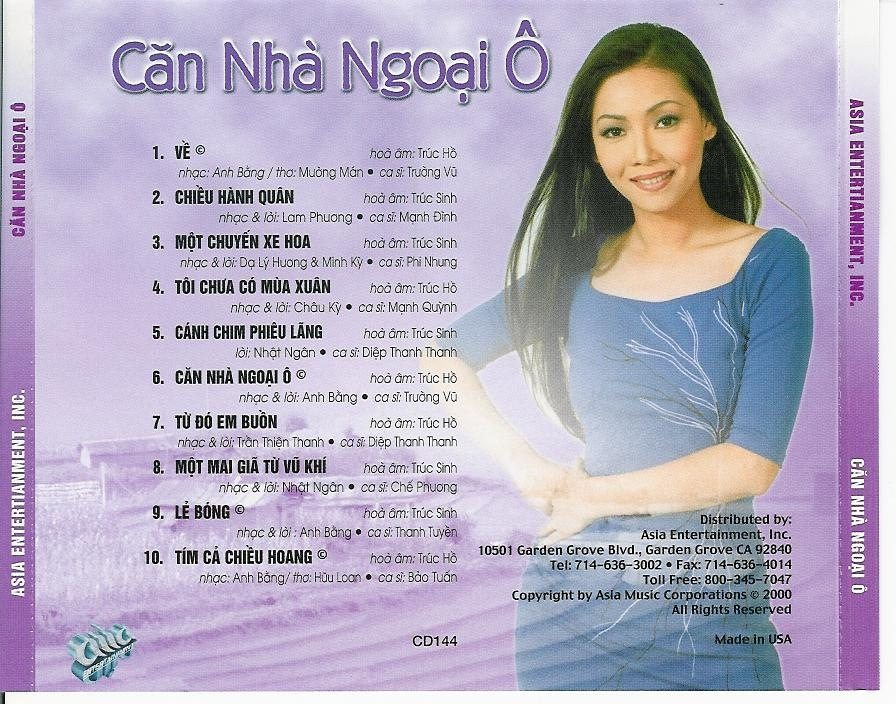 Asia CD144 - Căn Nhà Ngoại Ô