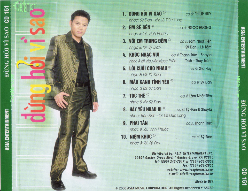 Asia CD151 - Đừng Hỏi Vì Sao