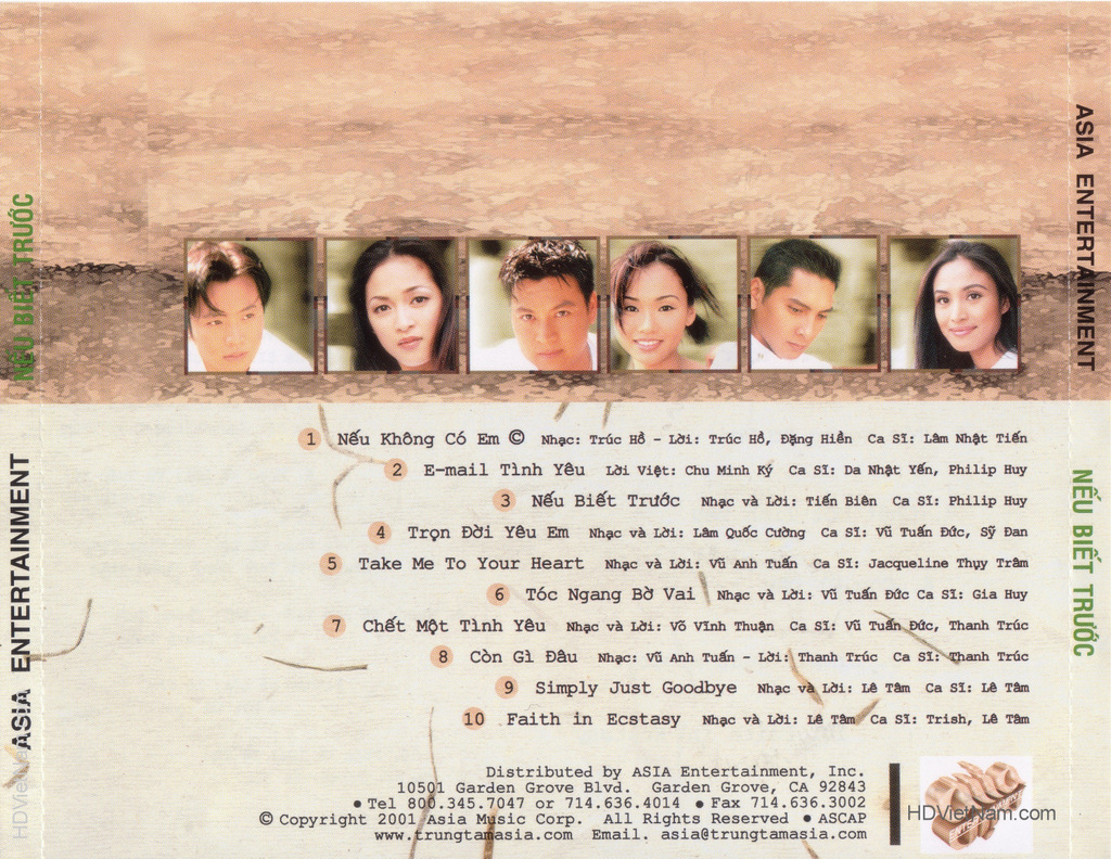Asia CD157 - Nếu Biết Trước