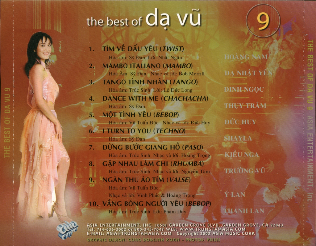 Asia CD171 - The Best Of Dạ Vũ 9