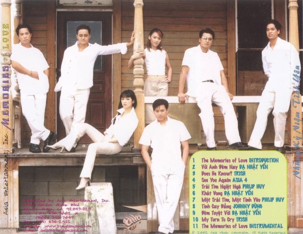 Asia CD173 - Những Kỷ Niệm Tình Yêu