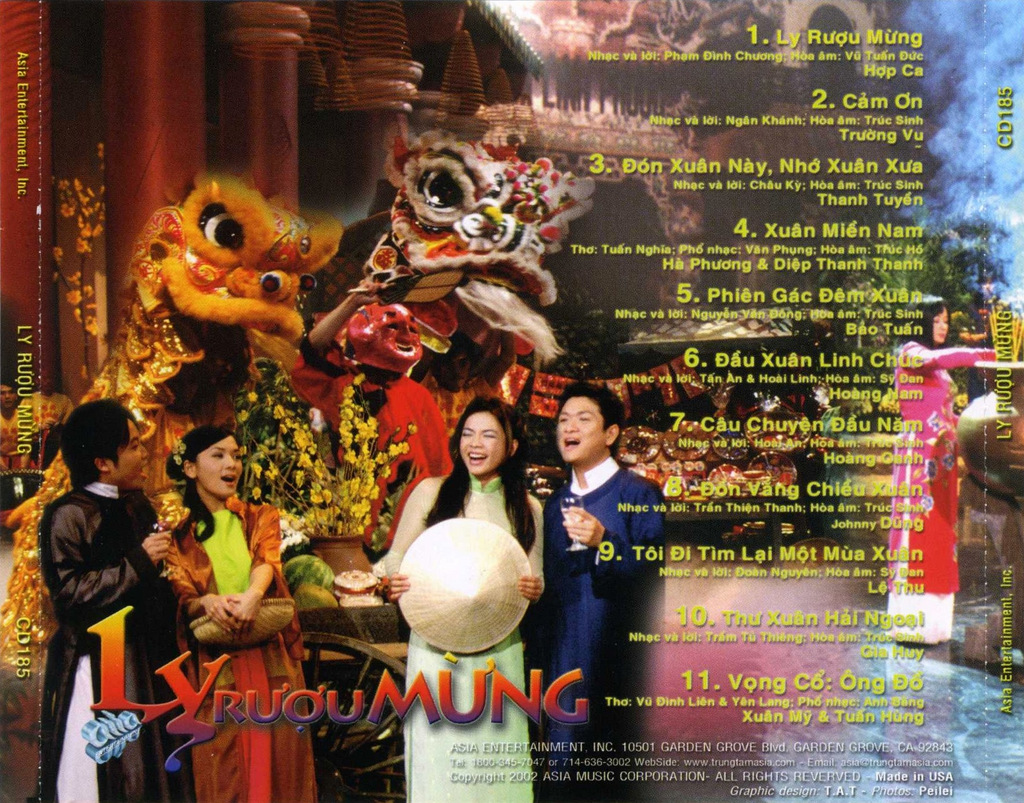 Asia CD185 - Ly Rượu Mừng
