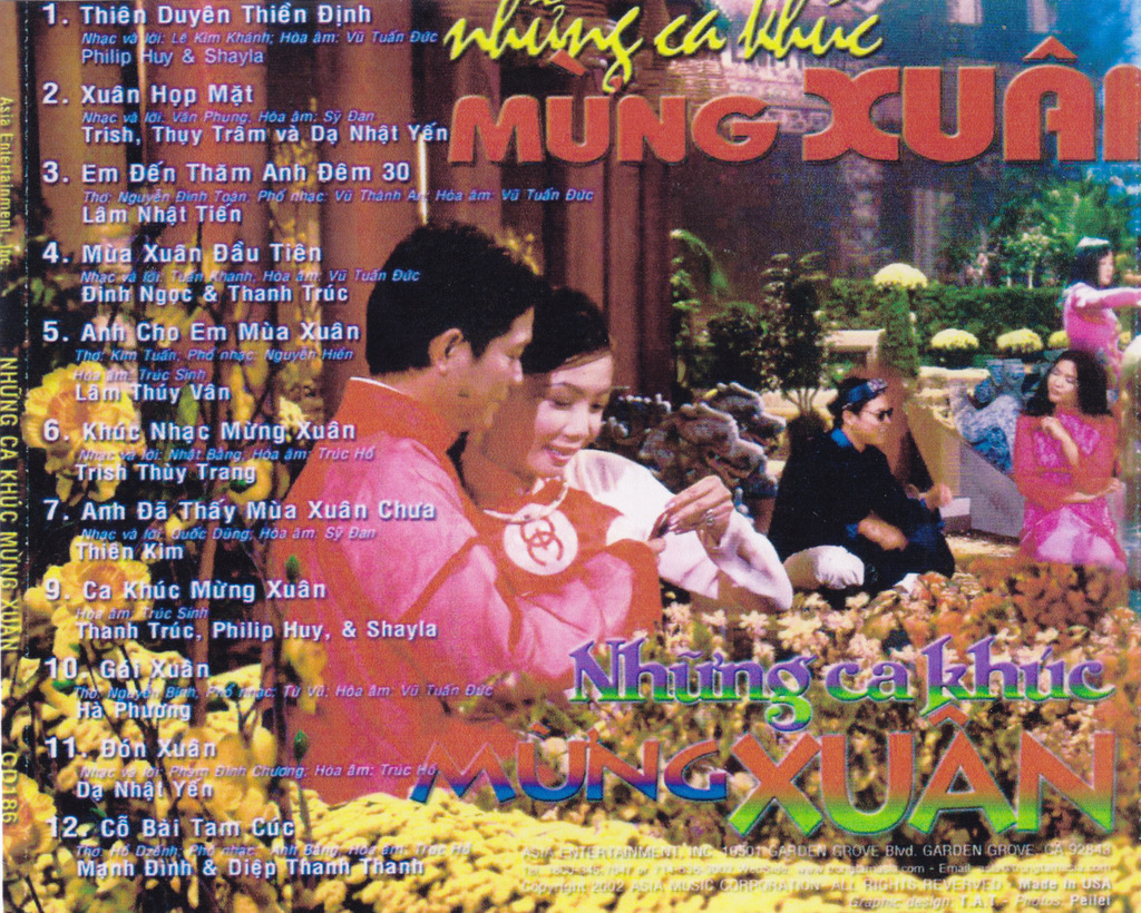 Asia CD186 - Những Ca Khúc Mừng Xuân