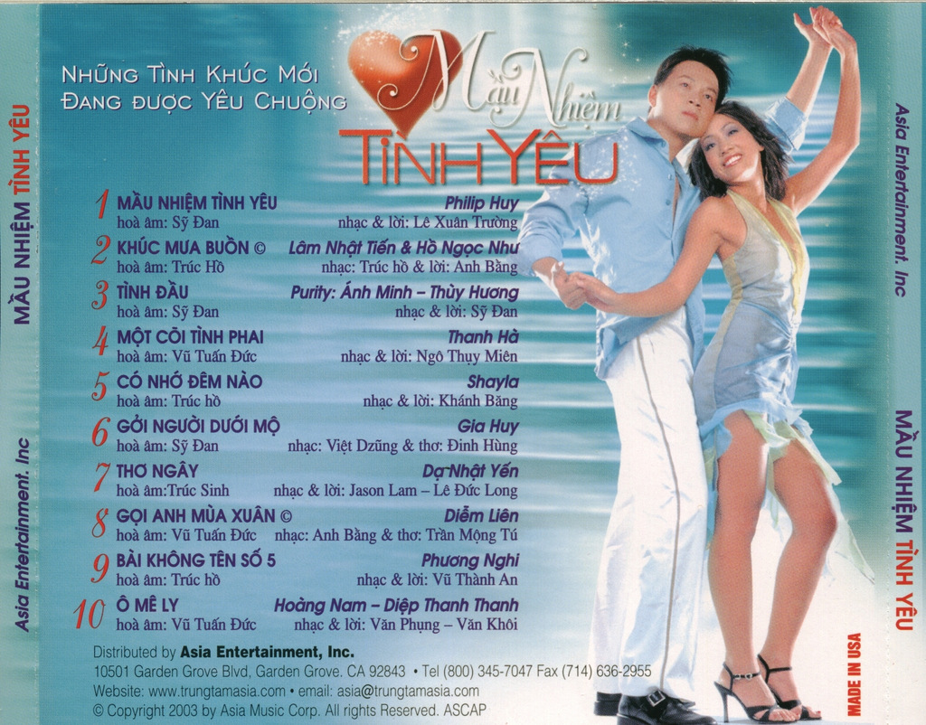 Asia CD196 - Mầu Nhiệm Tình Yêu
