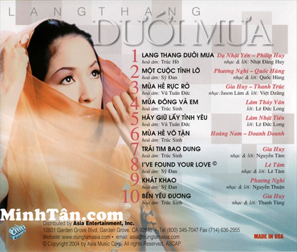 Asia CD198 - Lang Thang Dưới Mưa