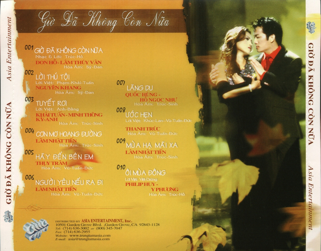 Asia CD210 - Giờ Đã Không Còn Nữa