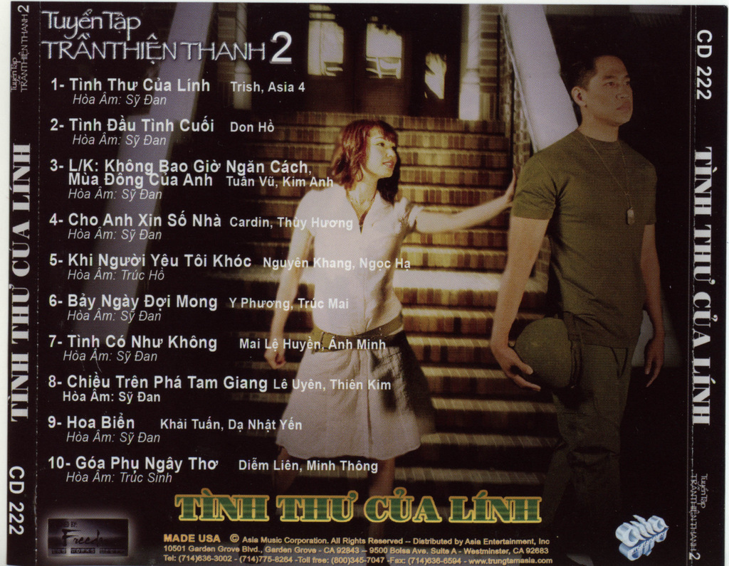 Asia CD222 - Tình Thư Của Lính