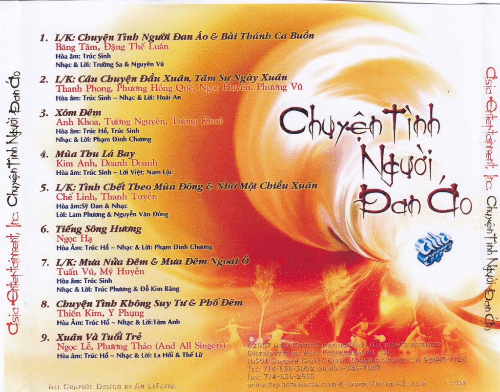 Asia CD235 - Chuyện Tình Người Đan Áo