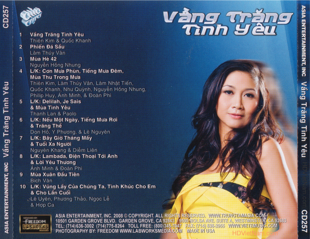 Asia CD257 - Vầng Trăng Tình Yêu
