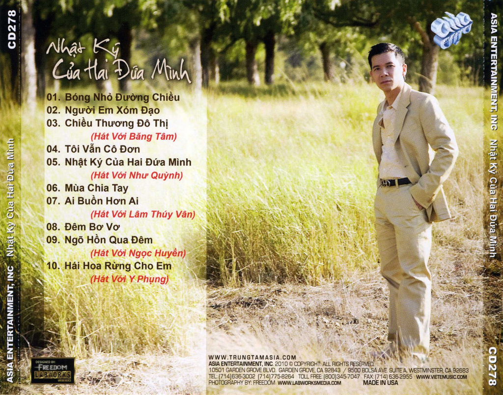 Asia CD278 - Nhật Ký Hai Đứa Minh