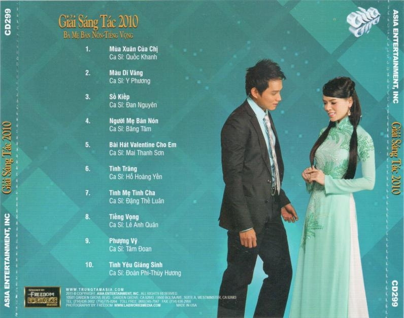 Asia CD299 - Giải Sáng Tác 2010