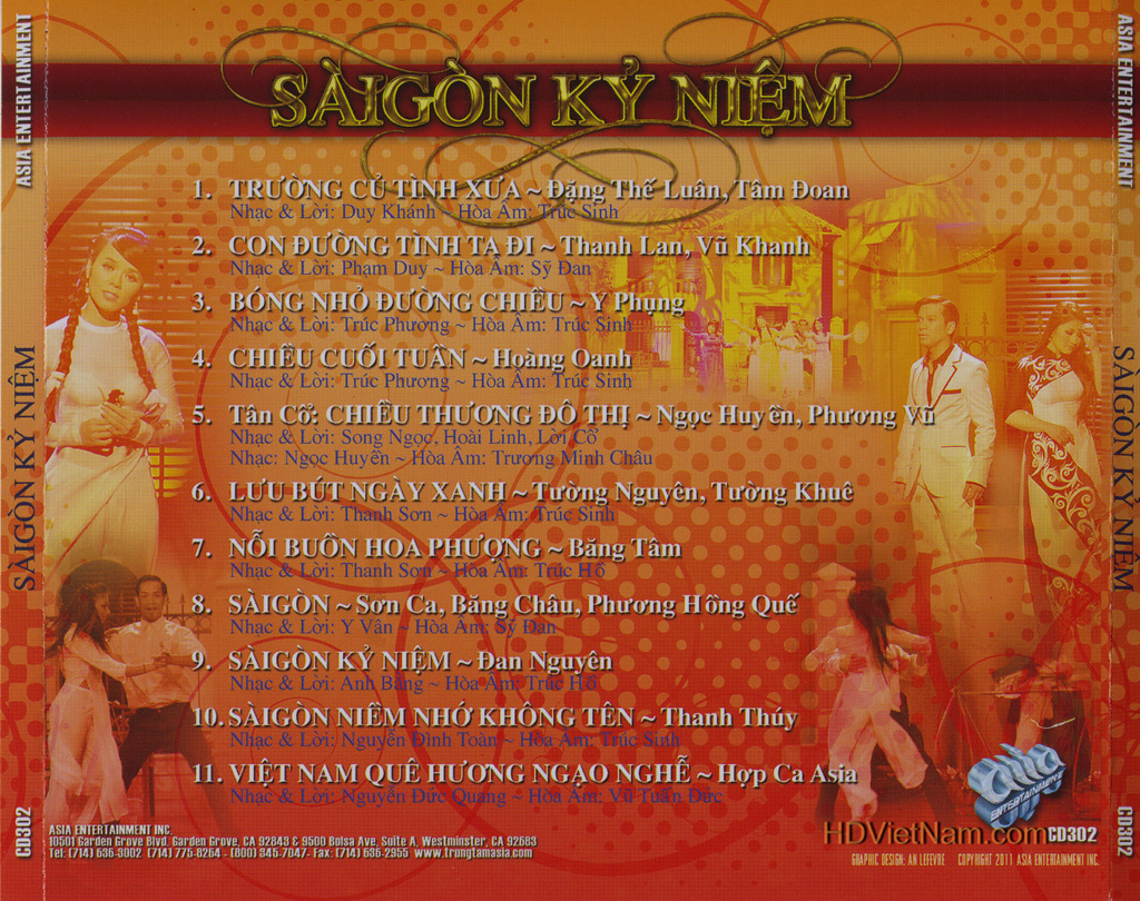 Asia CD302 - Sài Gòn Kỷ Niệm