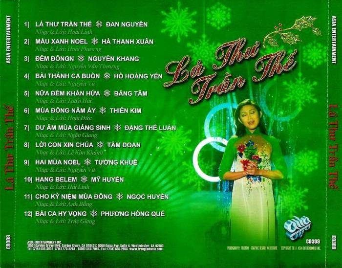 Asia CD309 - Lá Thư Trần Thế