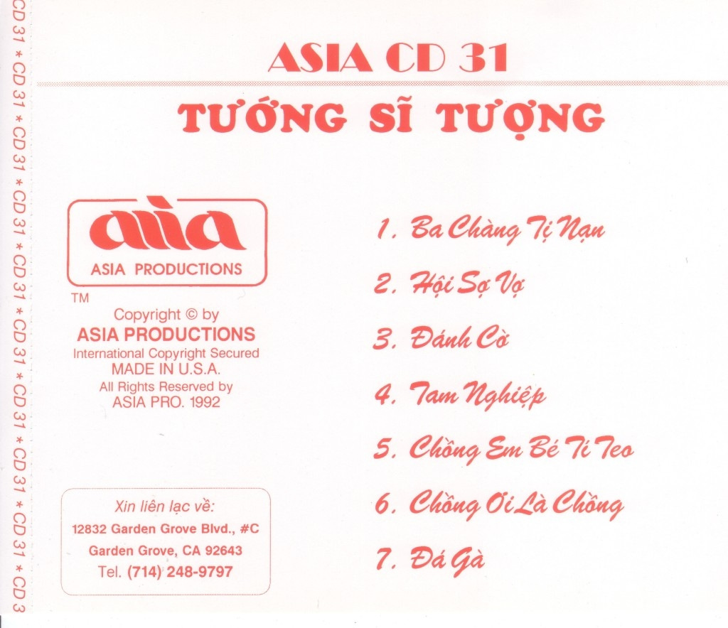 Asia CD031 - Tướng Sĩ Tượng