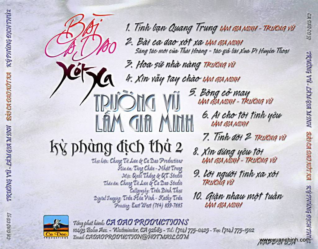 Ca Dao CD057 - Bài Ca Dao Xót Xa