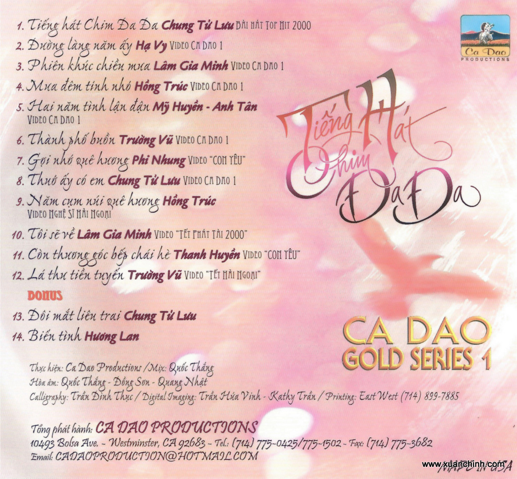 Ca Dao CD061 - Tiếng Hát Chim Đa Đa