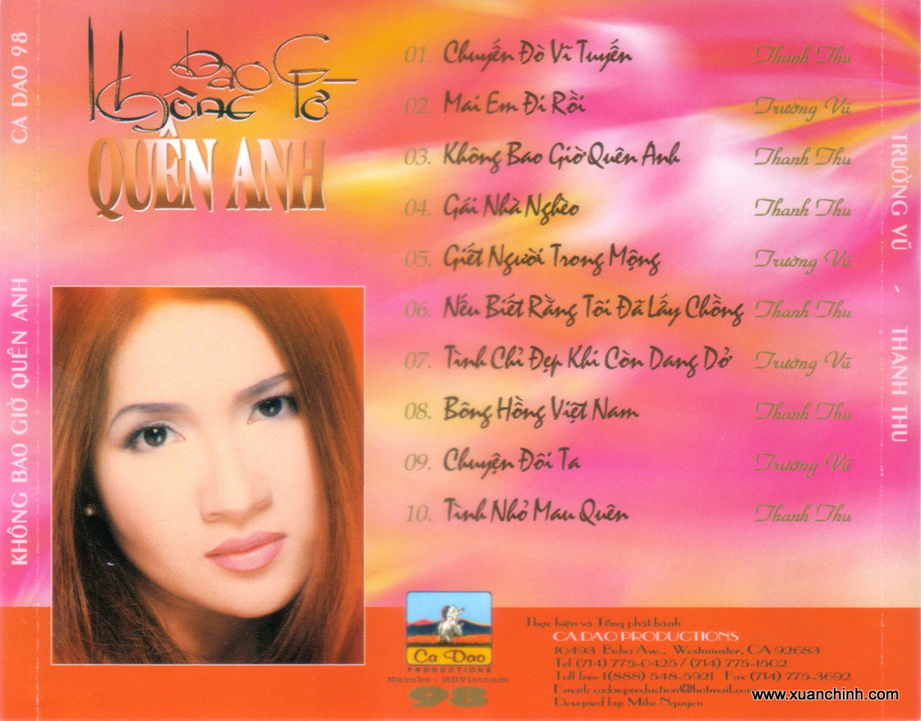 Ca Dao CD098 - Không Bao Giờ Quên Anh