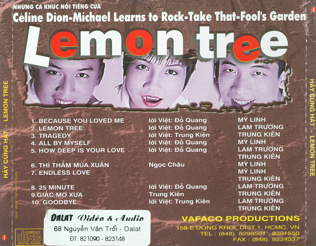 Vafaco CD - Hãy Cùng Hát 1 - Lemon Tree