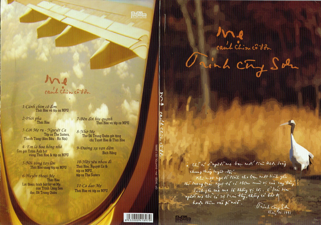 Phương Nam CD - Thái Hòa Vol. 7 - Tình Khúc Trịnh Công Sơn - Mẹ,  Cánh Chim Cô Đơn