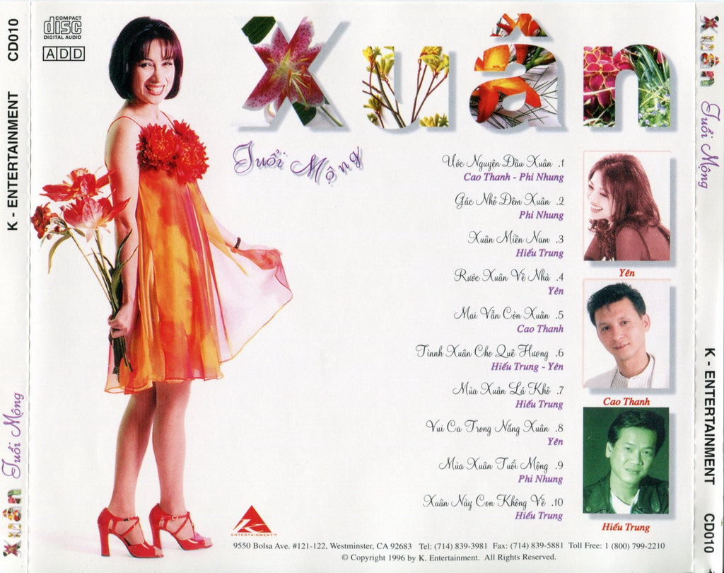 K CD010 - Xuân Tuổi Mộng