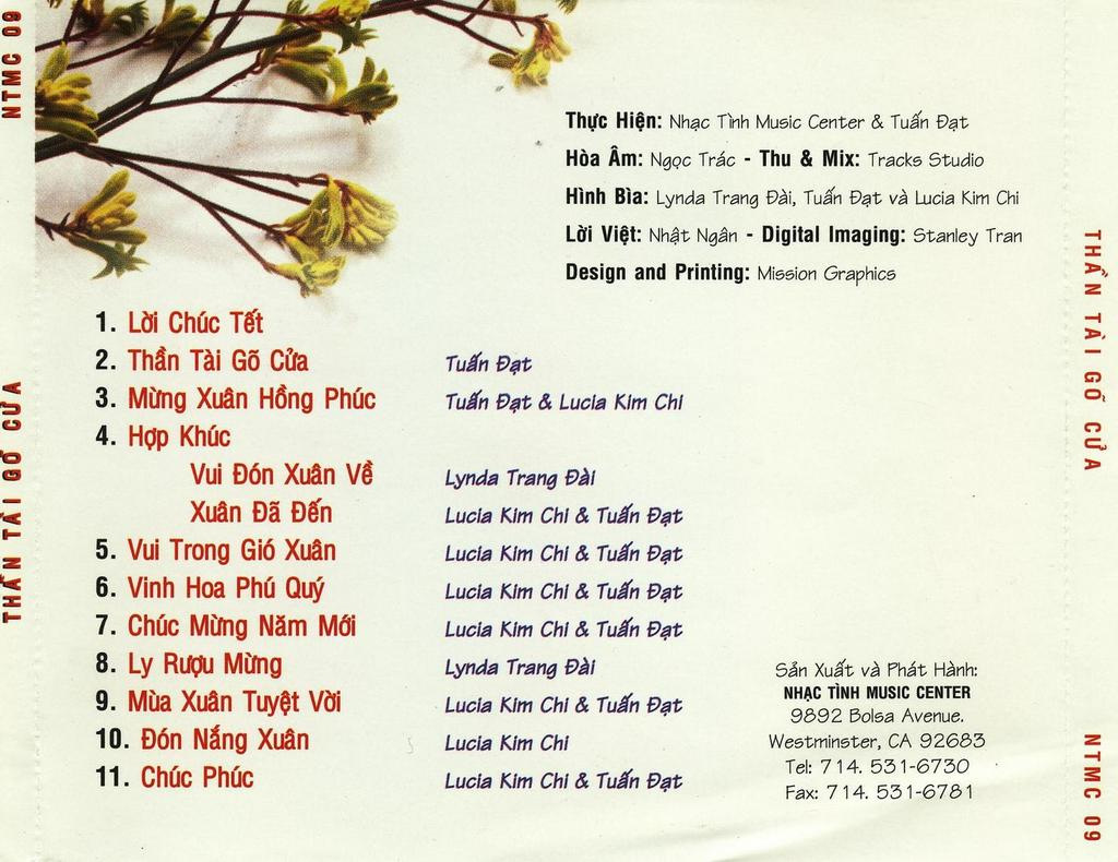 Nhạc Tình CD - Thần Tài Gỏ Cửa