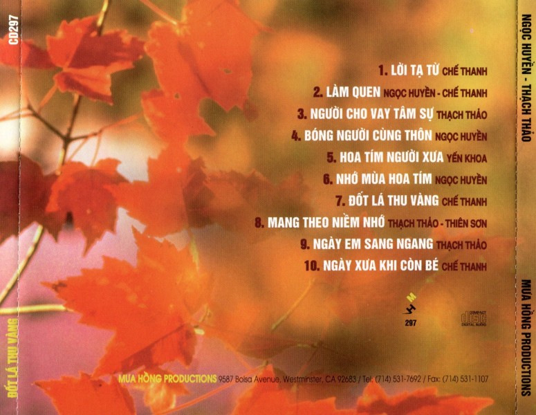 Mưa Hồng CD297 - Đốt Lá Thu Vàng