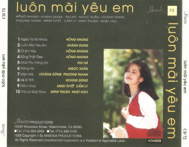 Luôn Mãi Yêu Em (Mimosa CD072)