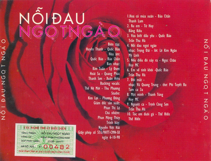 Nỗi Đau Ngọt Ngào (Phương Nam CD)