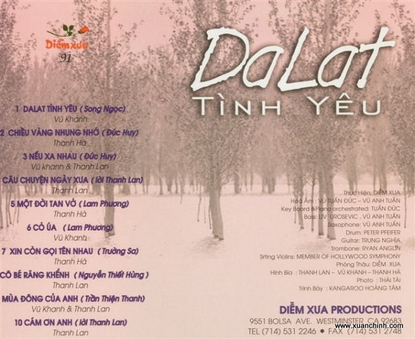 Diễm Xưa CD091 - Đà Lạt Tình Yêu
