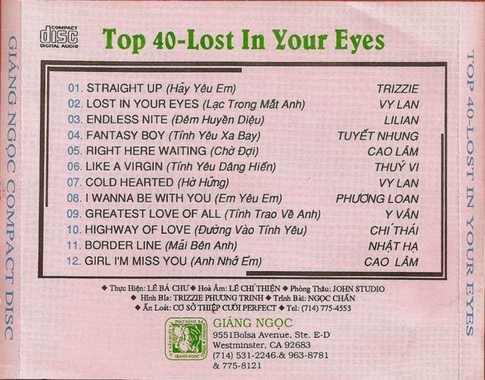 Giáng Ngọc CD - Lost In Your Eyes